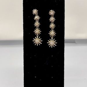 Authentic David Yurman Starburst 2 inch drop earrings